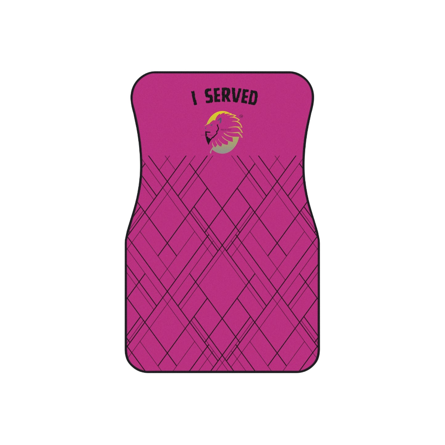 Car Mats (Set of 4)- I Served, pink