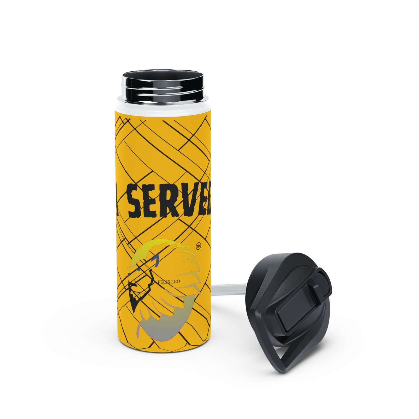 Stainless Steel Water Bottle, Standard Lid - I Served