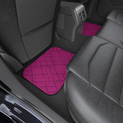Car Mats (Set of 4)- I Served, pink
