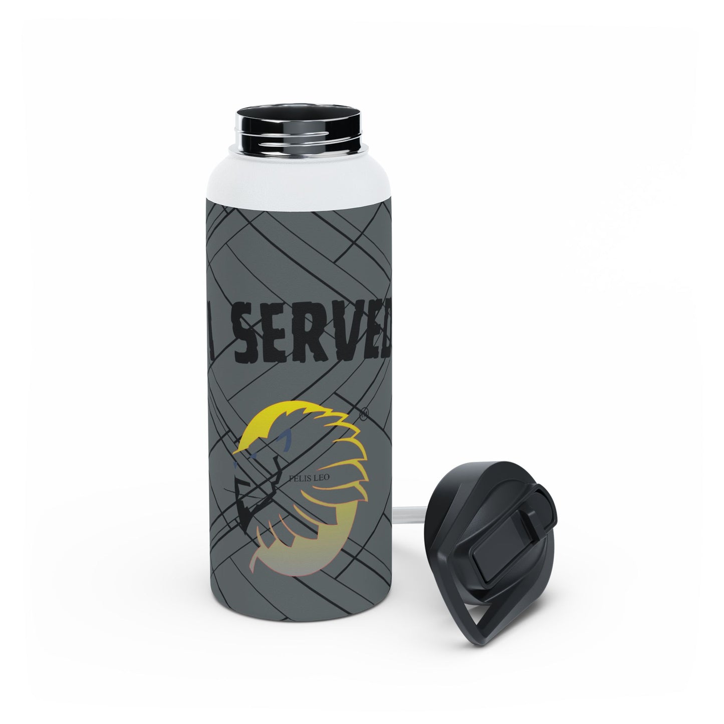 Stainless Steel Water Bottle, Standard Lid - I Served