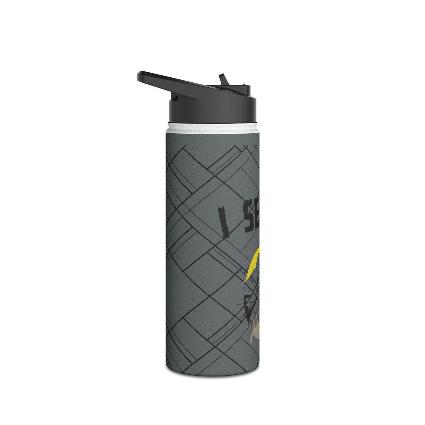Stainless Steel Water Bottle, Standard Lid - I Served