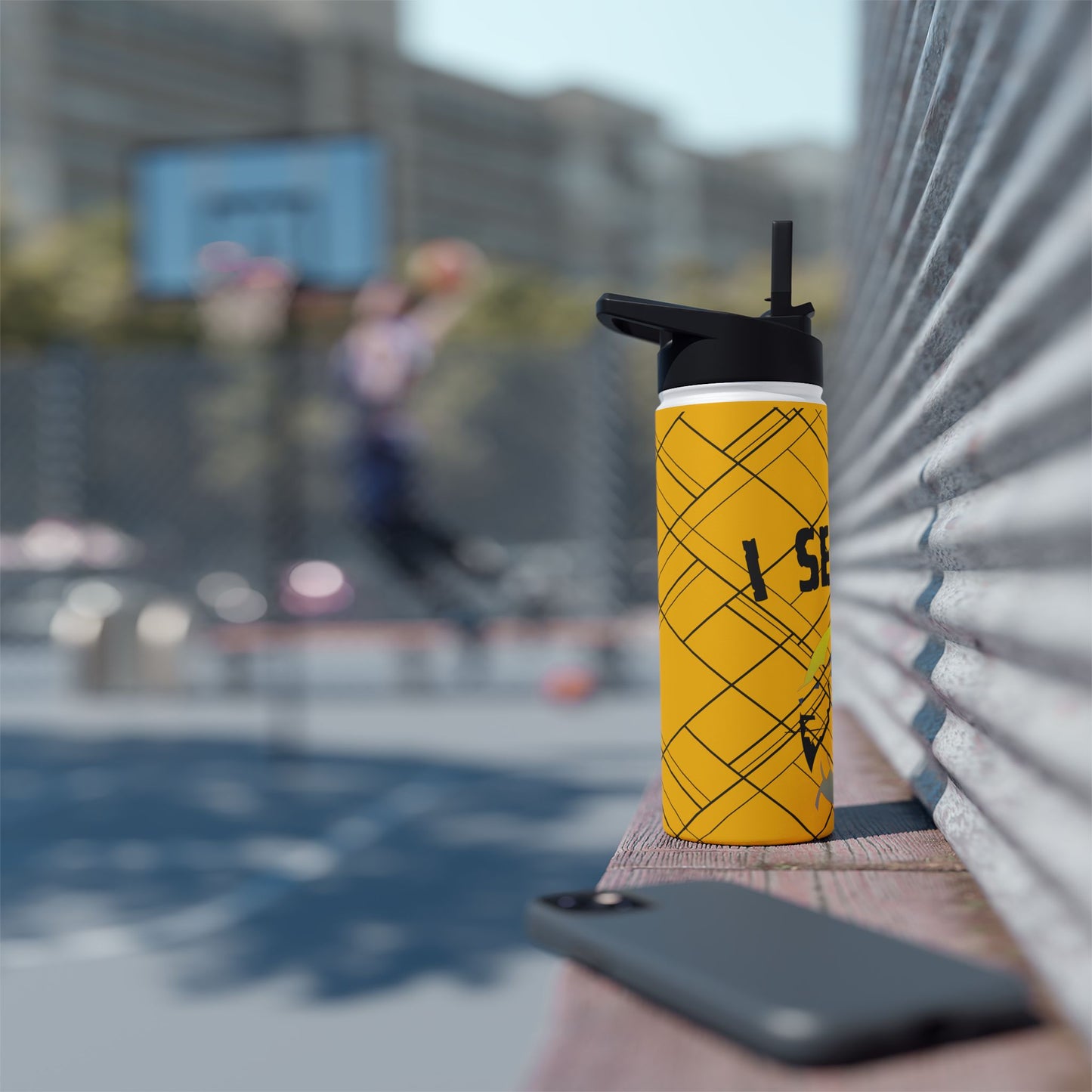 Stainless Steel Water Bottle, Standard Lid - I Served