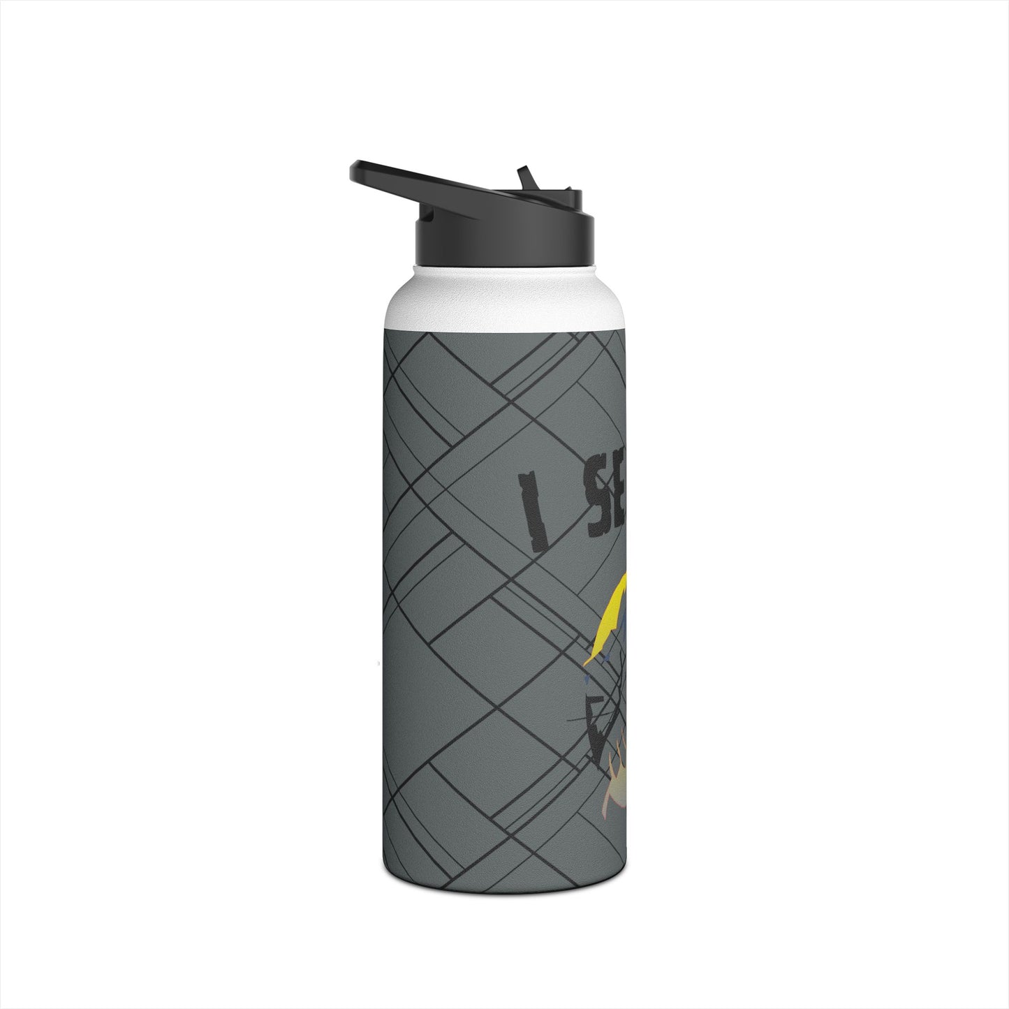 Stainless Steel Water Bottle, Standard Lid - I Served