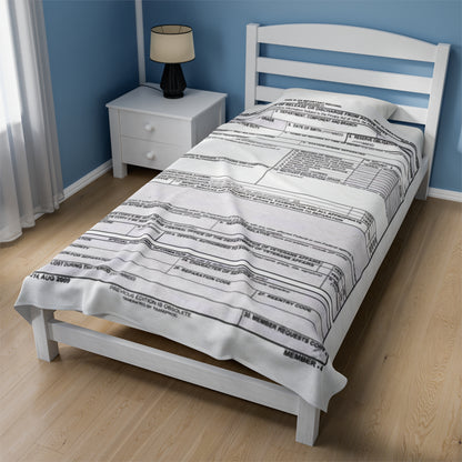 Velveteen Plush DD214 Blanket