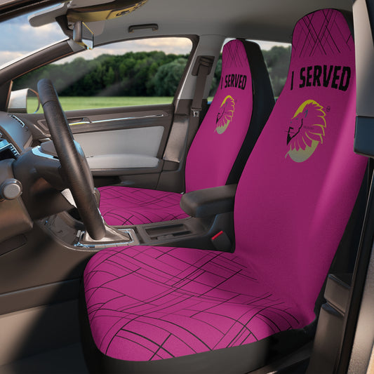 Car Seat Covers - I served, pink