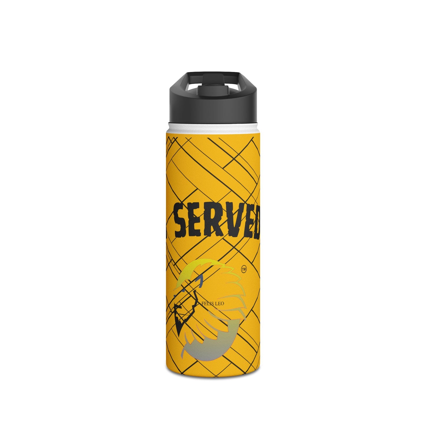 Stainless Steel Water Bottle, Standard Lid - I Served
