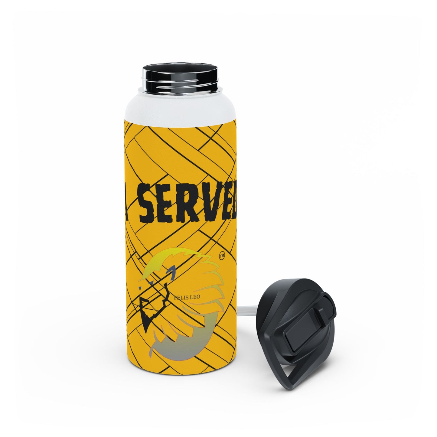 Stainless Steel Water Bottle, Standard Lid - I Served