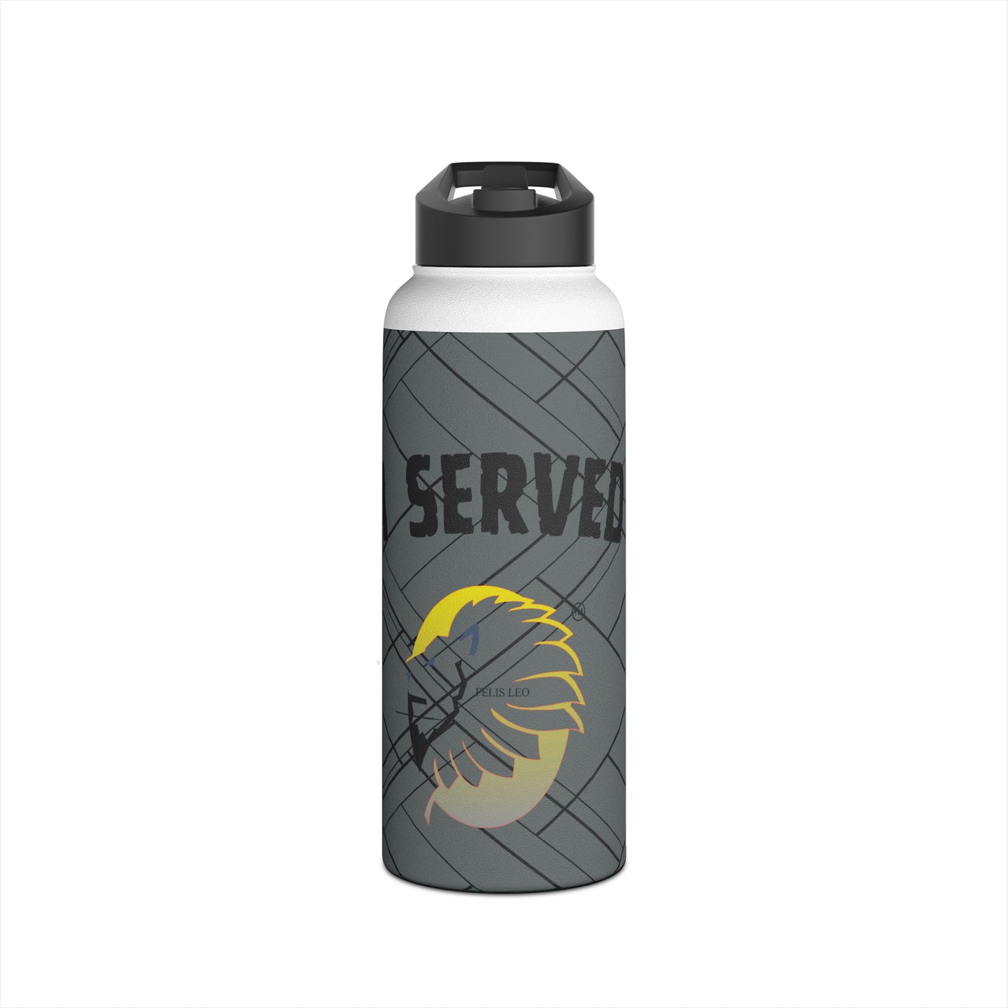 Stainless Steel Water Bottle, Standard Lid - I Served