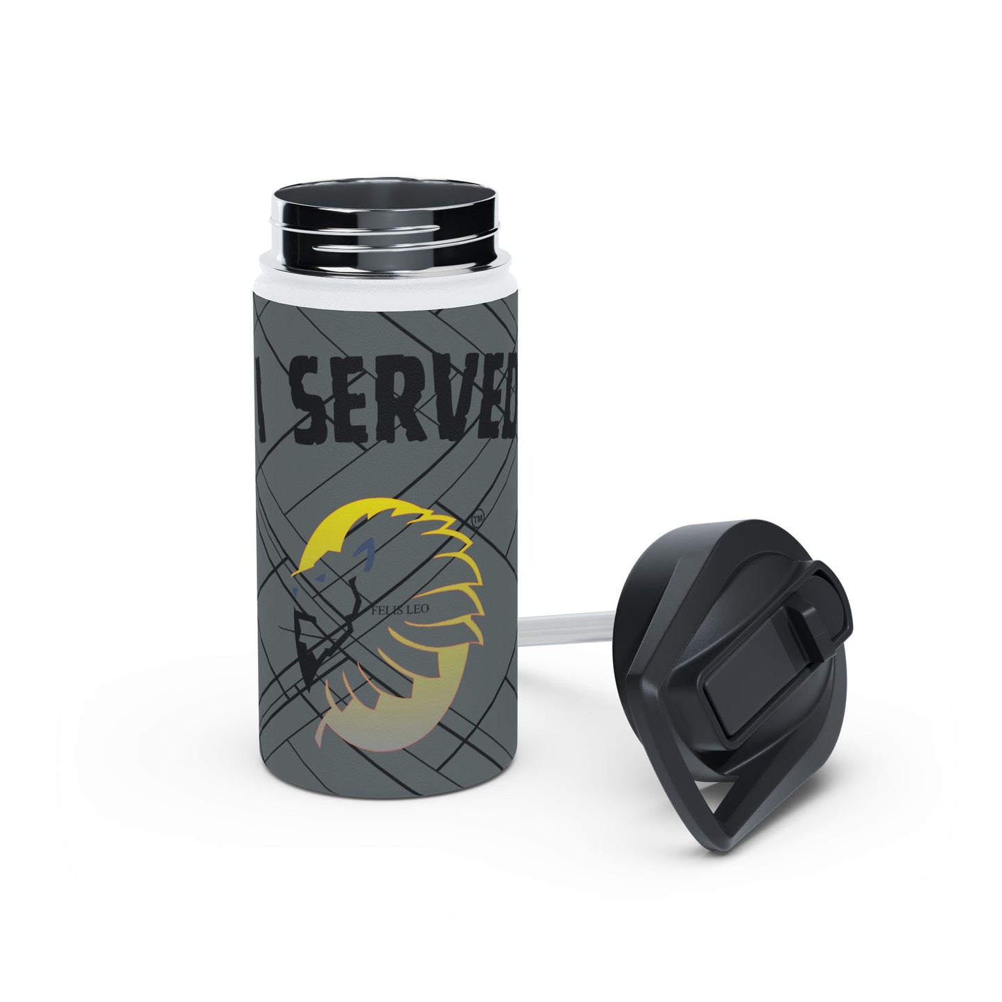 Stainless Steel Water Bottle, Standard Lid - I Served