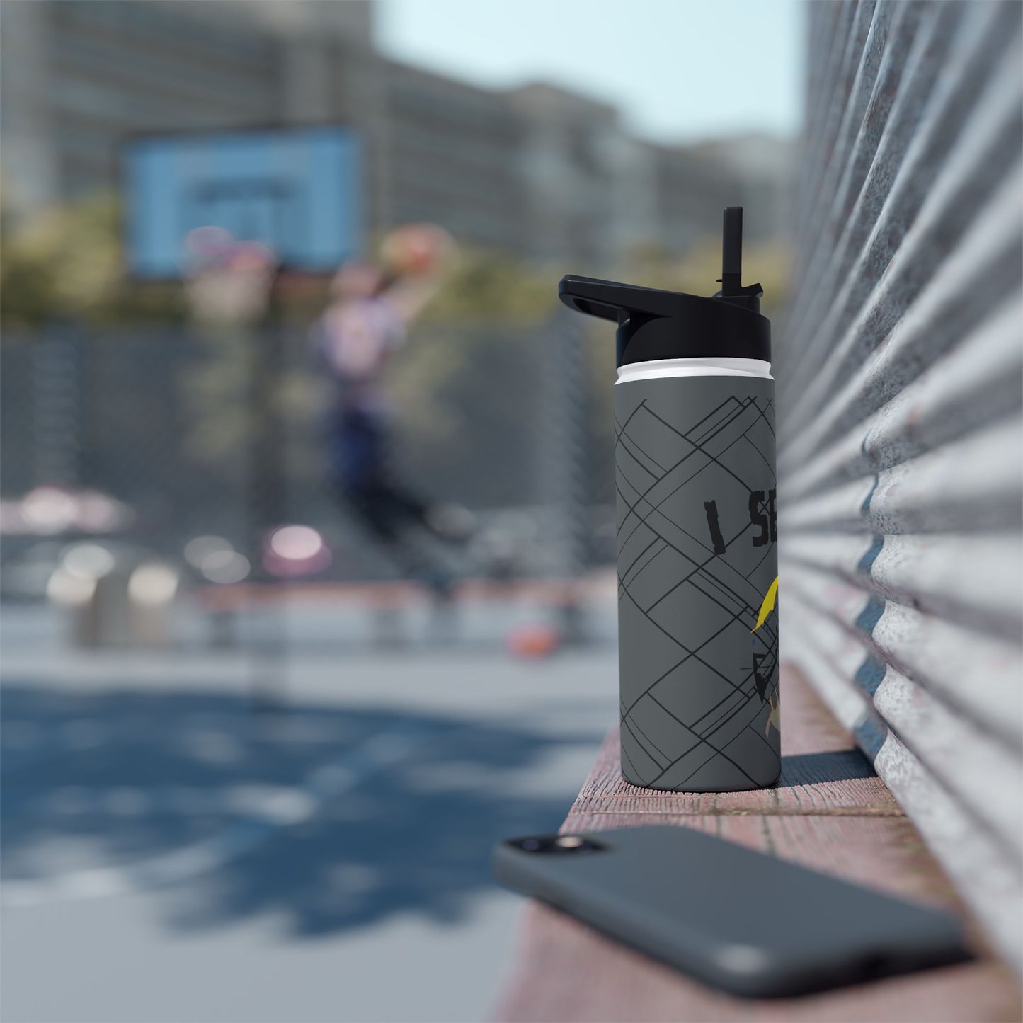 Stainless Steel Water Bottle, Standard Lid - I Served
